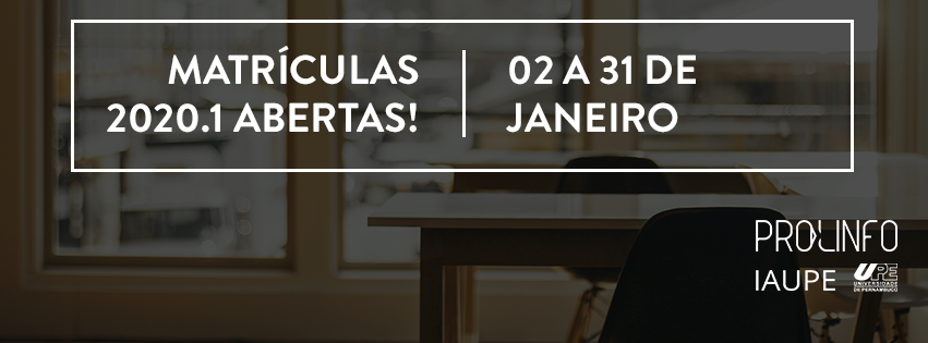 Matriculas Abertas 2020.1