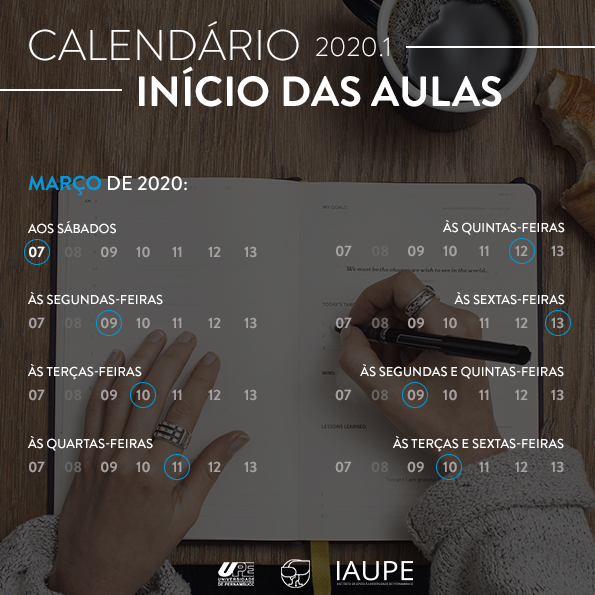 Calendário de Início das Aulas
