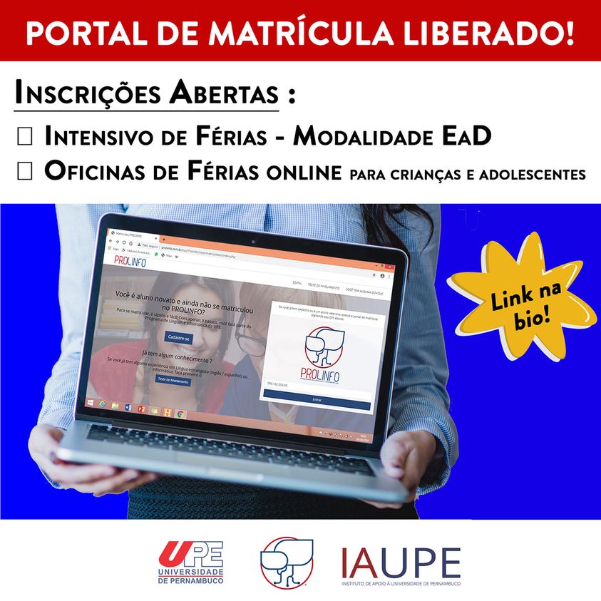 Matrículas Abertas!