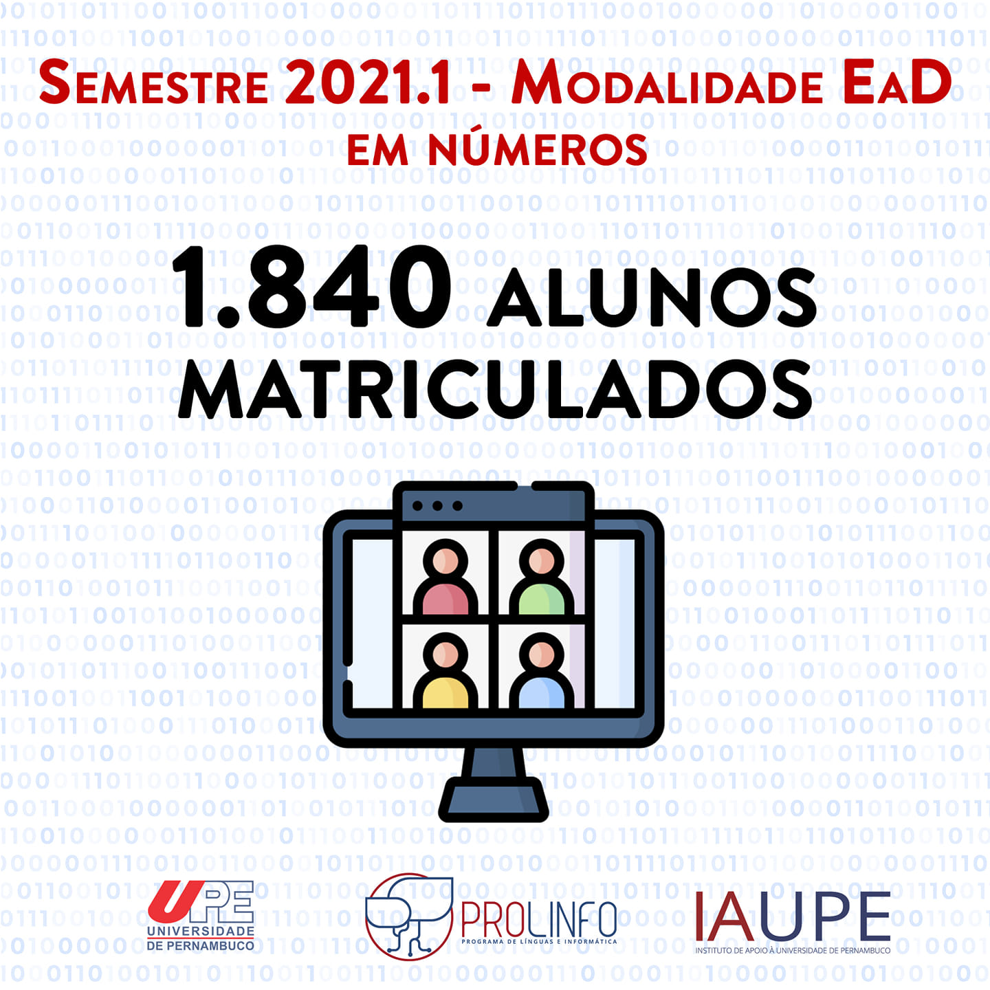 Mais de 1000 alunos matriculados para modalidade EaD