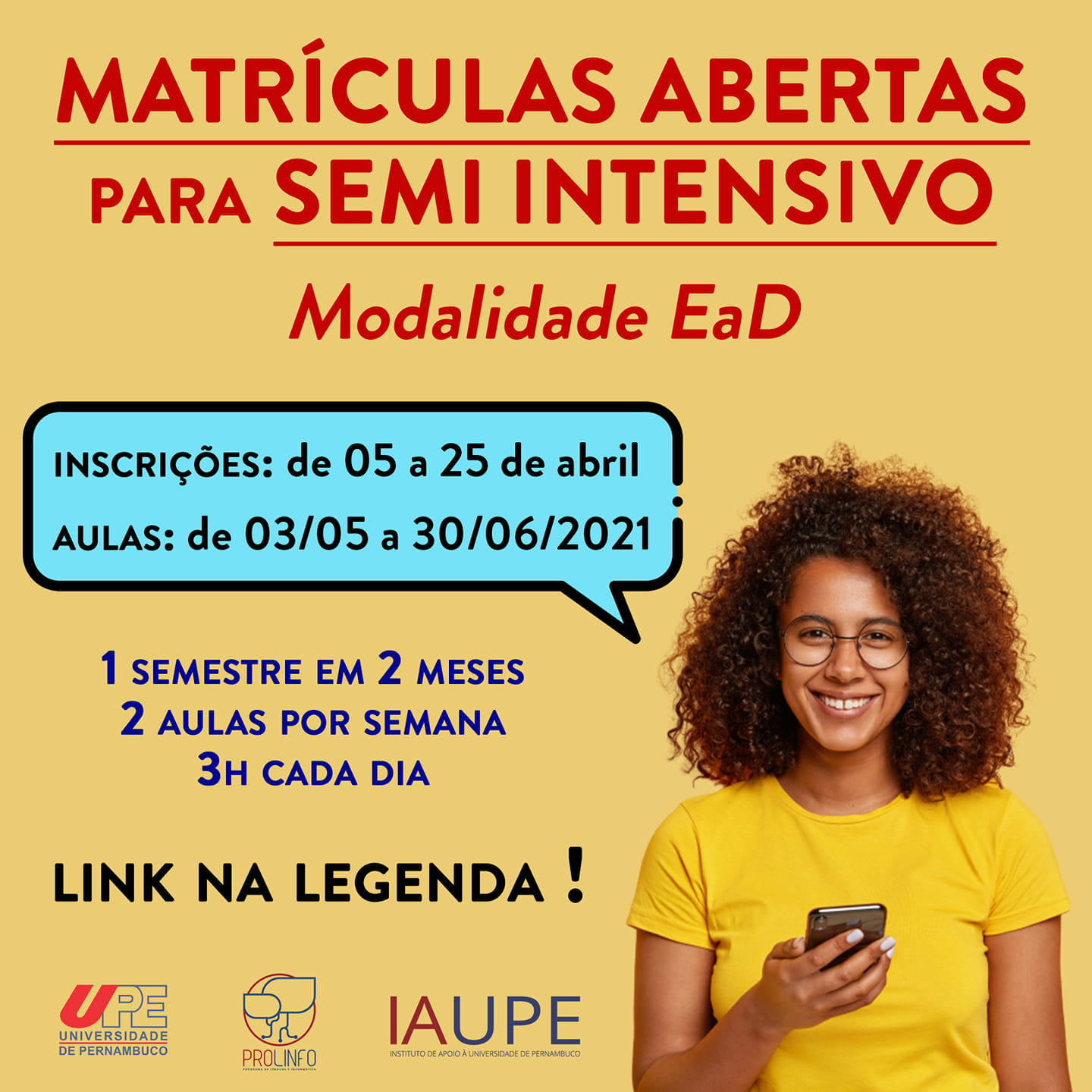 PORTAL DE MATRÍCULA LIBERADO!