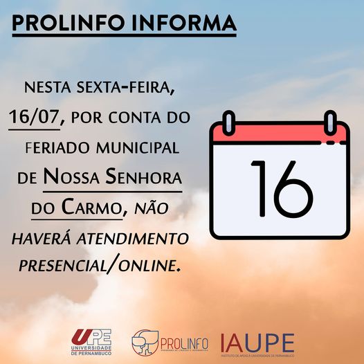 Feriado Municipal de Nossa Senhora do Carmo